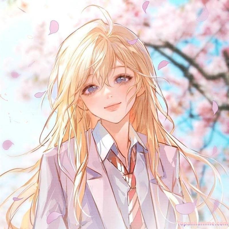 anime tóc vàng vẽ