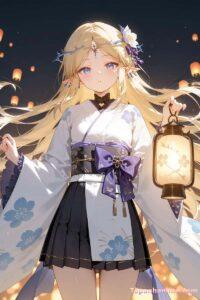 anime tóc vàng xinh