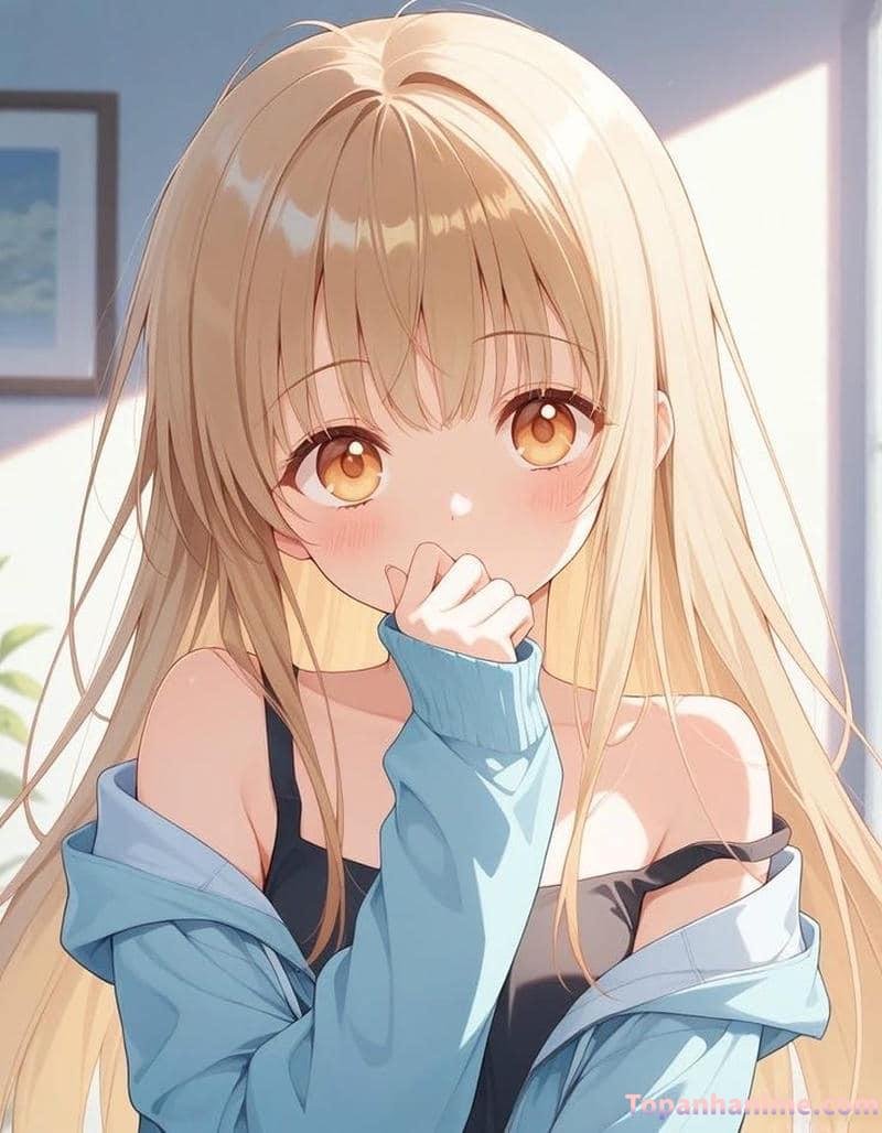 anime tóc vàng xinh đẹp