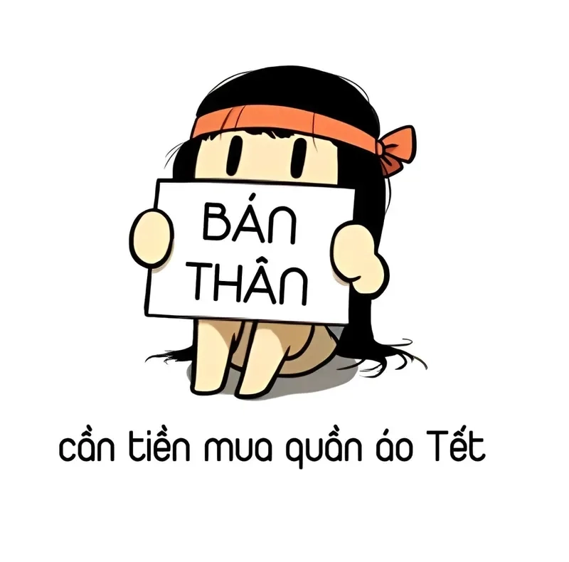 hết tiền meme bán thân