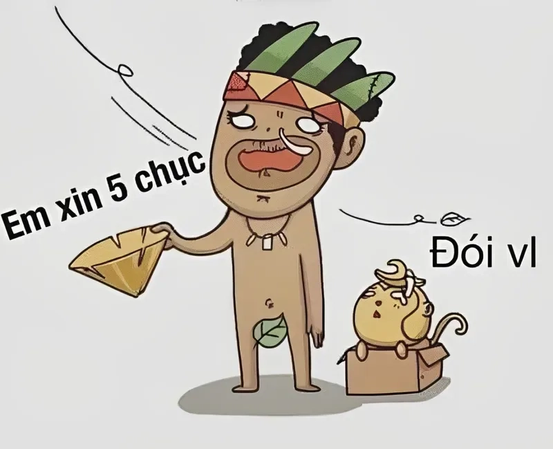 hết tiền meme đi ăn xin