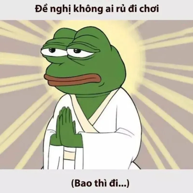 hết tiền meme ếch xanh