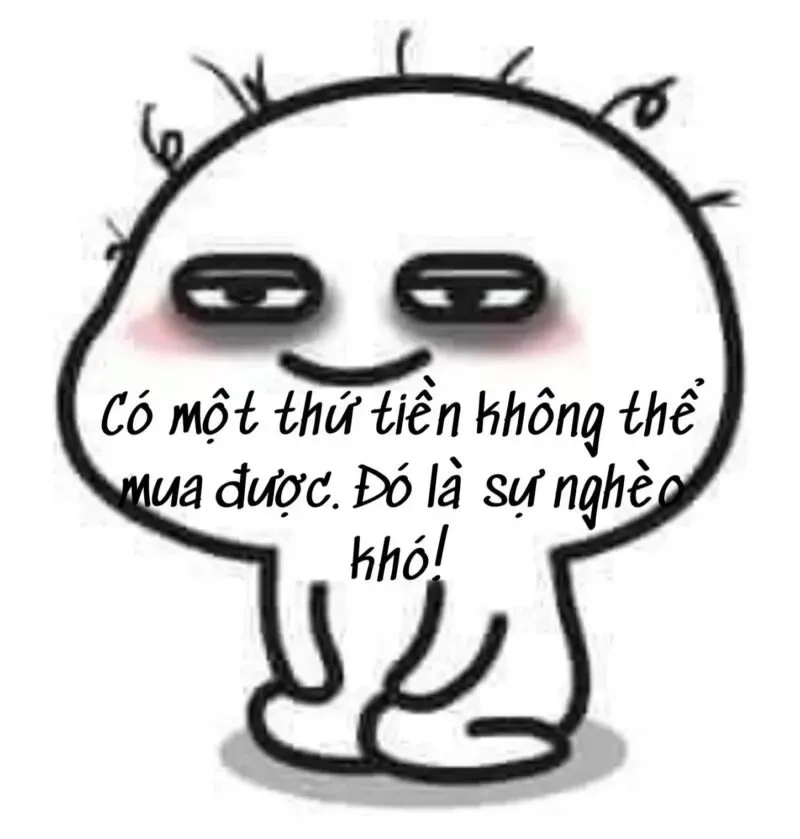 hết tiền meme mắt thâm
