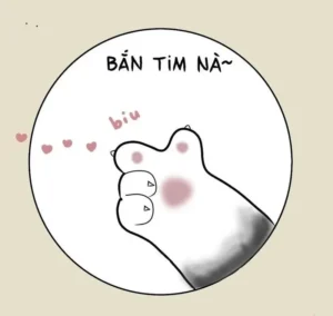 meme bắn tim