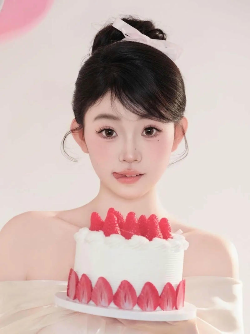 Album hình ảnh gái xinh cùng bánh sinh nhật