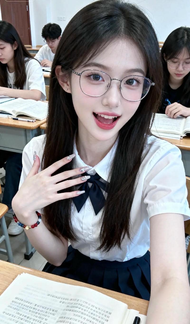 Album hình nữ sinh cười duyên