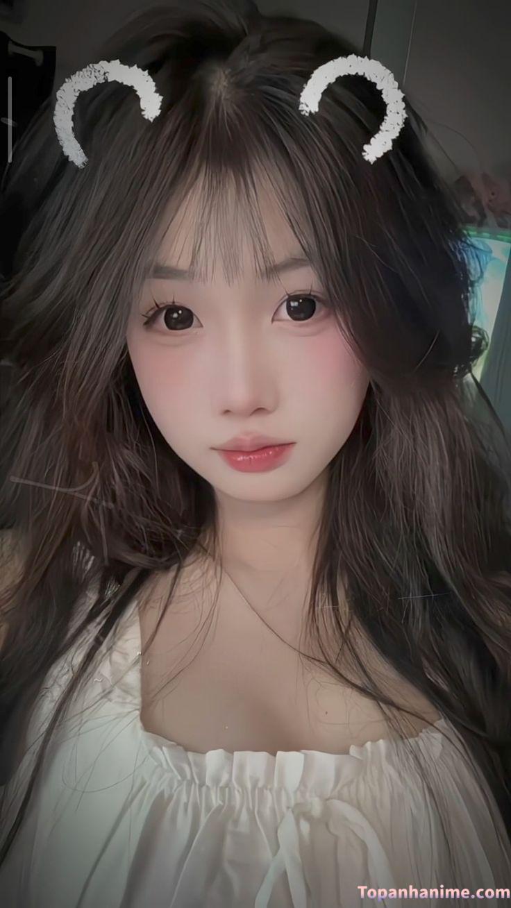 Ảnh gái xinh tóc dài mềm