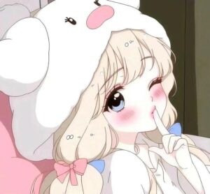 Avatar cô gái hoạt hình phong cách chibi đáng yêu