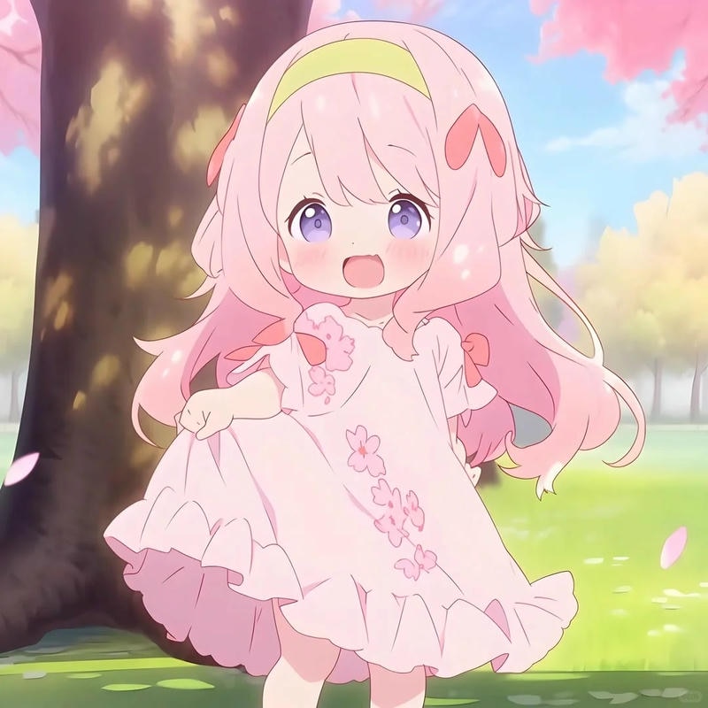 Avatar cô gái hoạt hình xinh xắn cho mạng