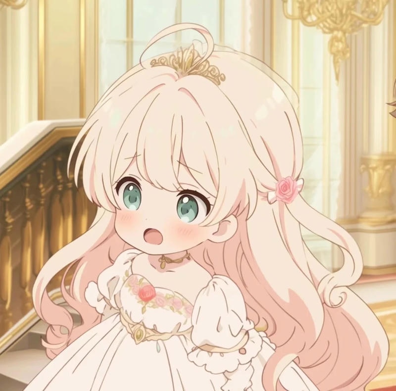 Bộ hình ảnh cô gái hoạt hình biểu cảm nhẹ nhàng