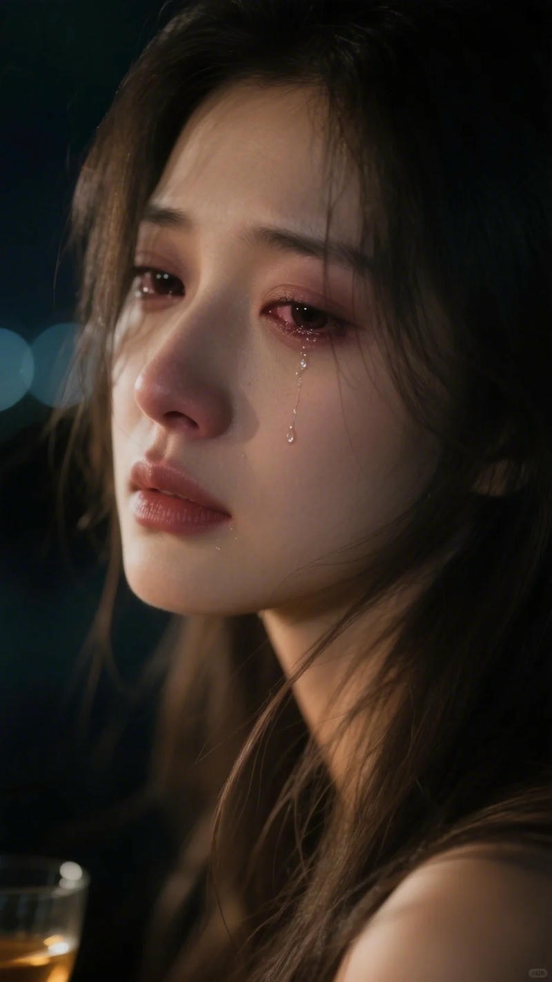 Hình ảnh con gái khóc vì buồn