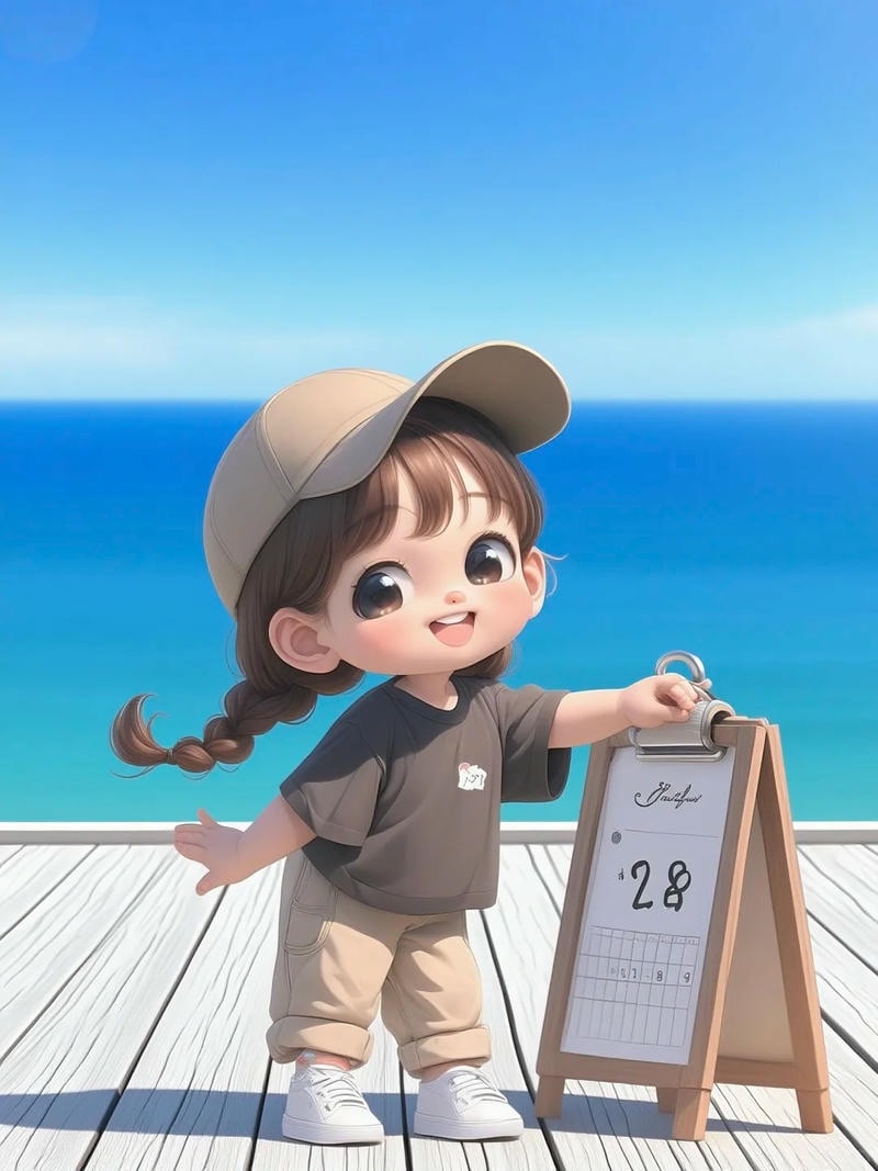 Hình avatar cô gái hoạt hình trẻ trung hiện đại