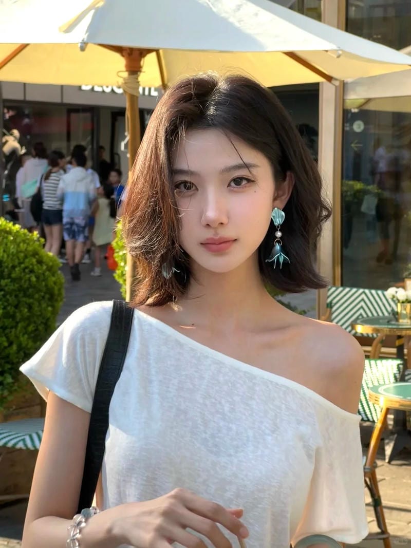 Hình gái xinh tóc ngang vai 2k3 nữ tính