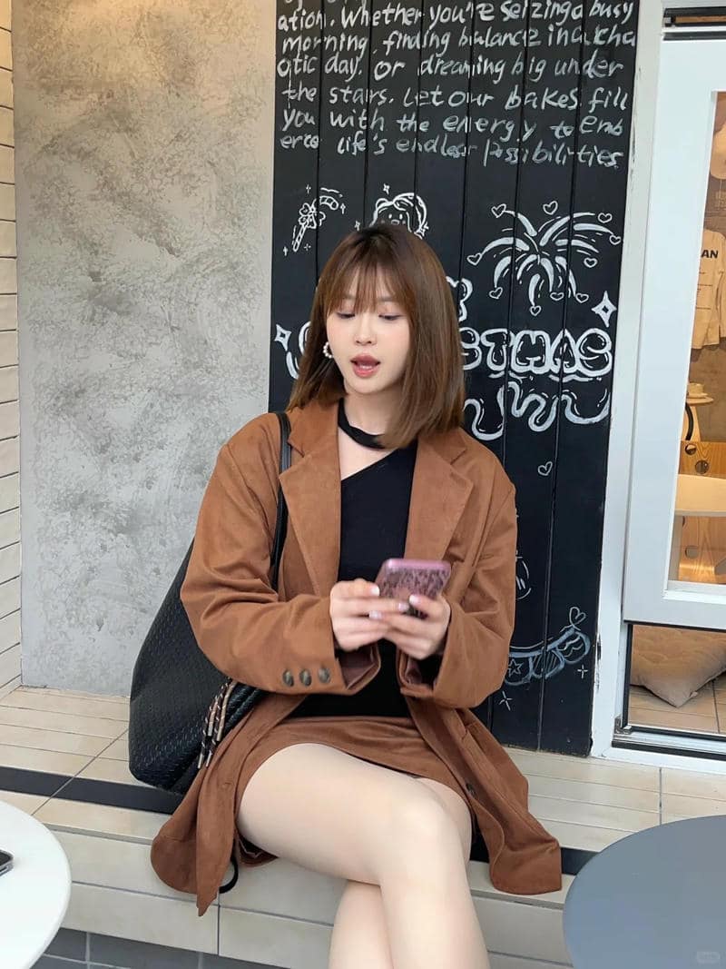 Loạt ảnh gái xinh tóc ngang vai 2k3 phong cách trẻ trung