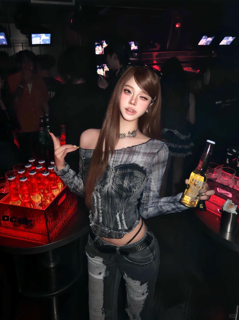 Tải album hình ảnh gái đi bar phong cách trẻ trung.