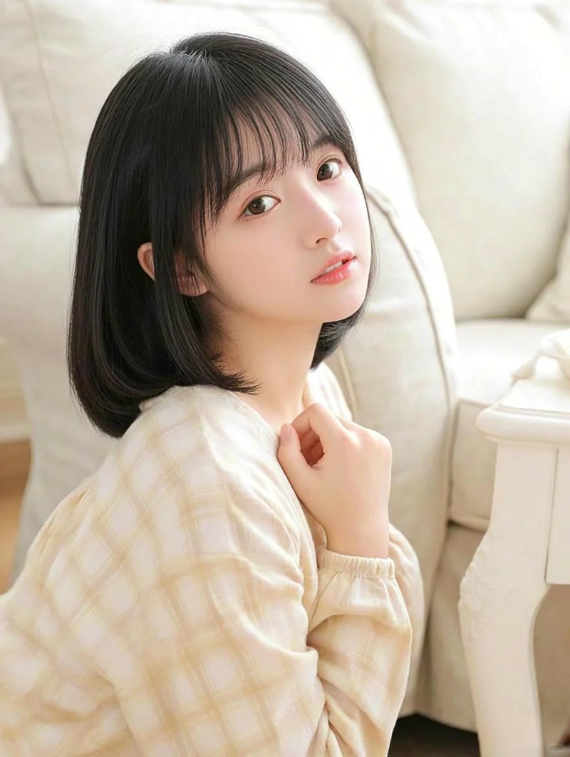 Tải ảnh gái xinh tóc ngắn khoe nét trẻ