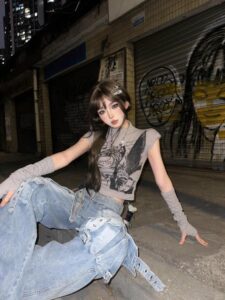 Tải hình gái xinh ngầu thần thái đường phố