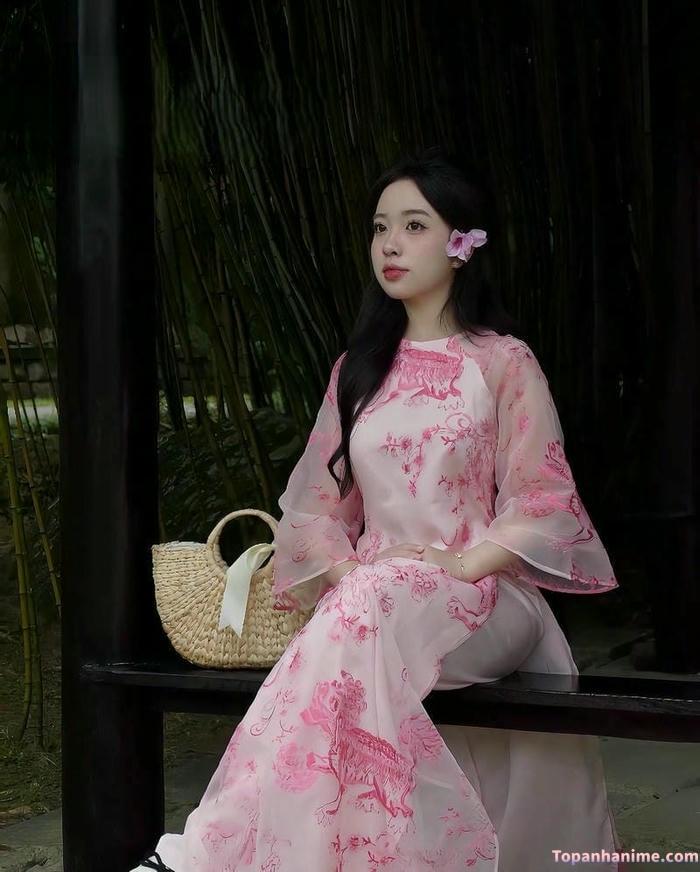 ảnh gái lớp 9 mặc áo dài đẹp nhất
