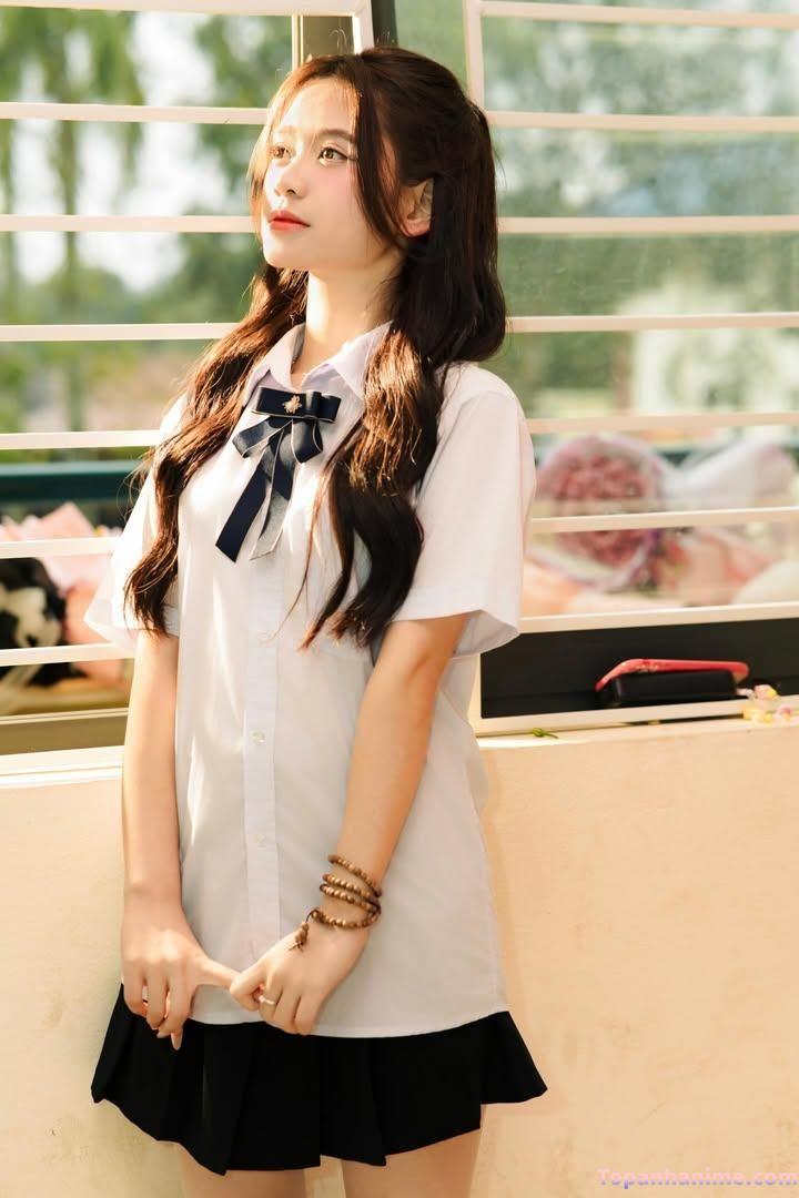 ảnh gái lớp 9 tươi tắn