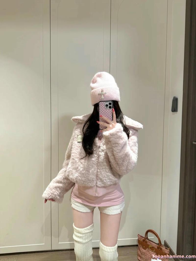 ảnh gái mặc quần ngắn đáng yêu che mặt