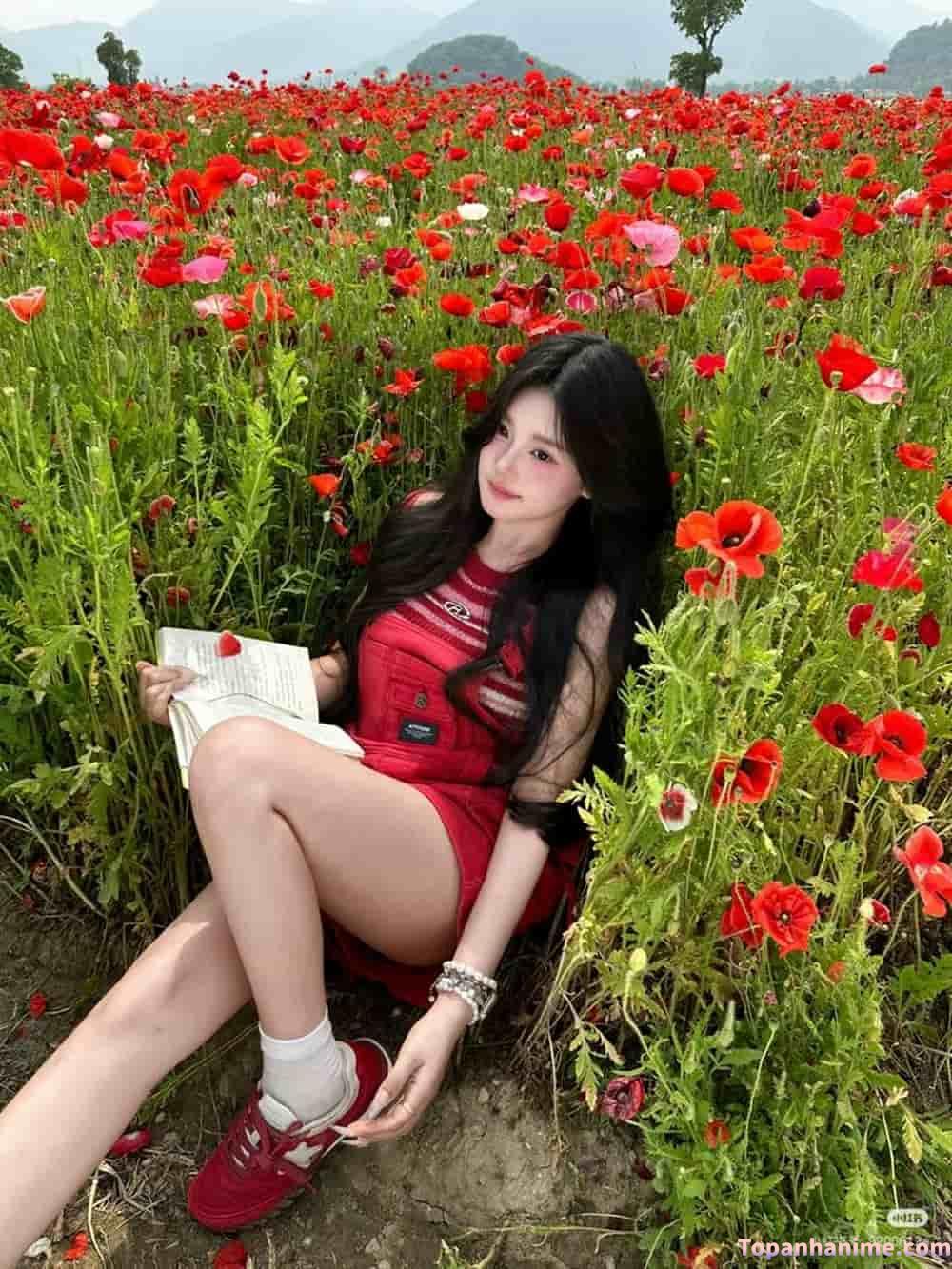 ảnh gái xinh tóc dài mượt