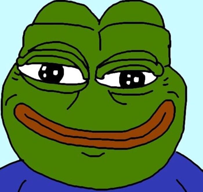 ảnh meme cười nham hiểm ếch xanh