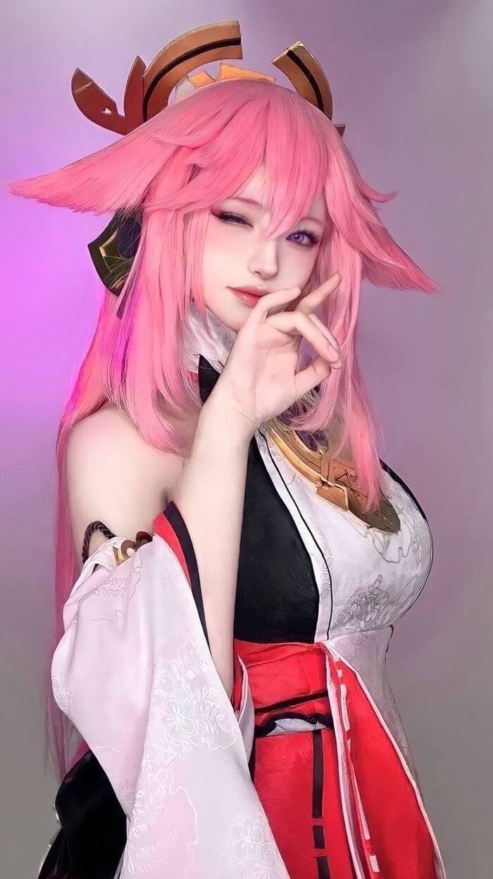 ảnh yae miko cosplay hd