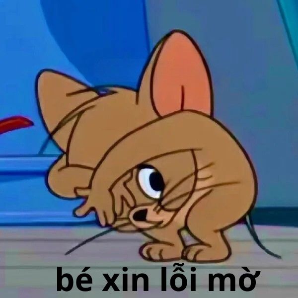 bé xin lỗi ờ