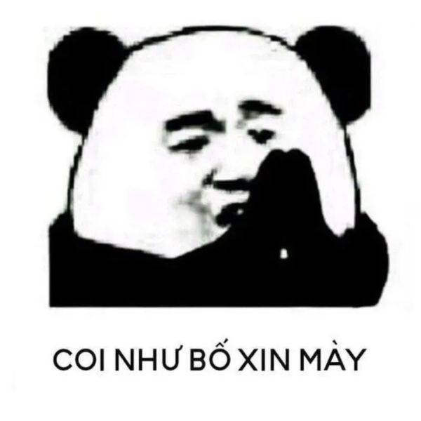 coi như bố lậy mày