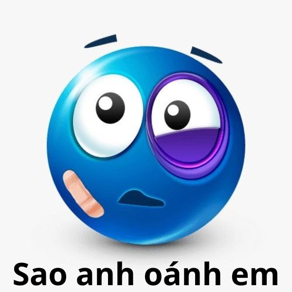 emoji meme sao anh đánh em