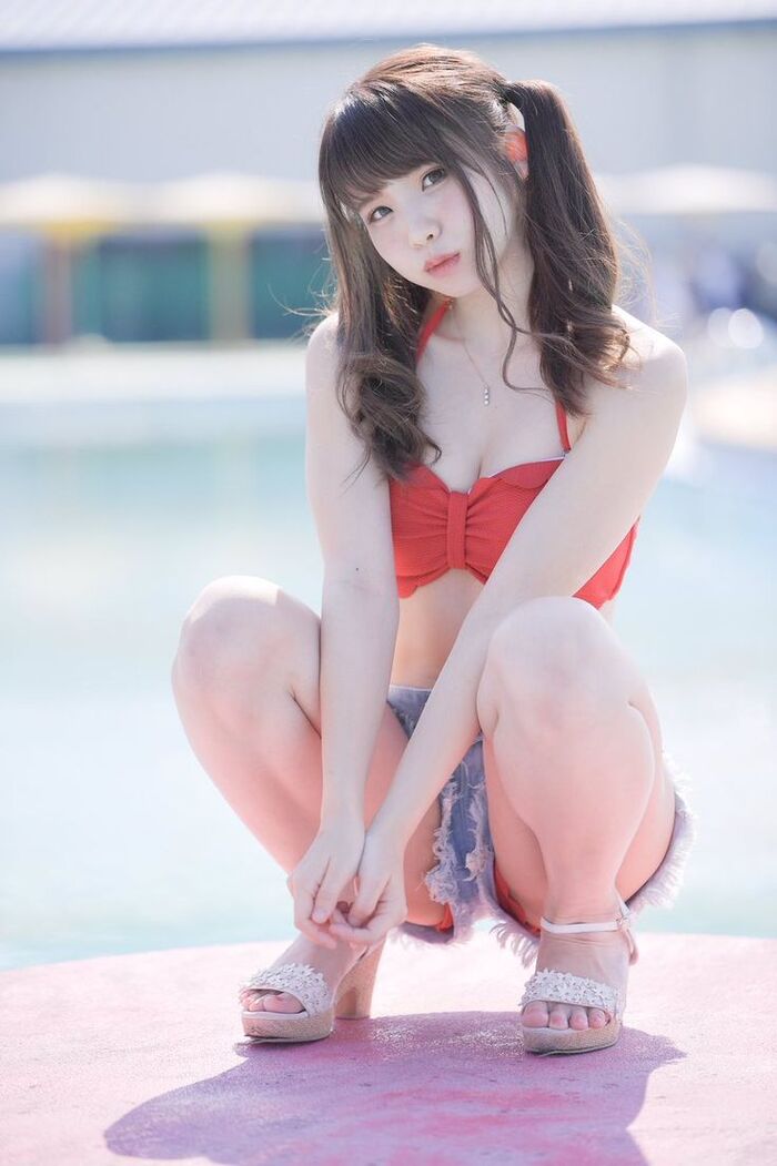 gái xinh cosplay mặc bikini 3k