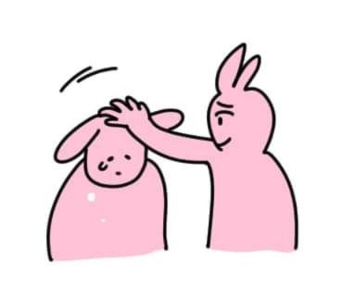 hình ảnh meme xoa đầu cute