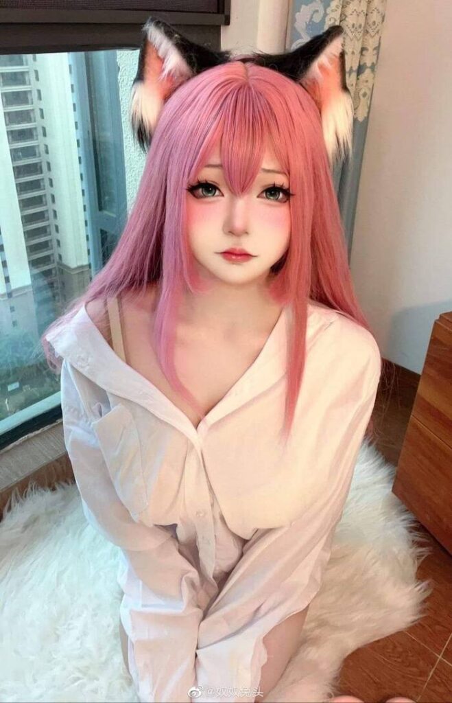 hình cosplay mèo siêu xinh