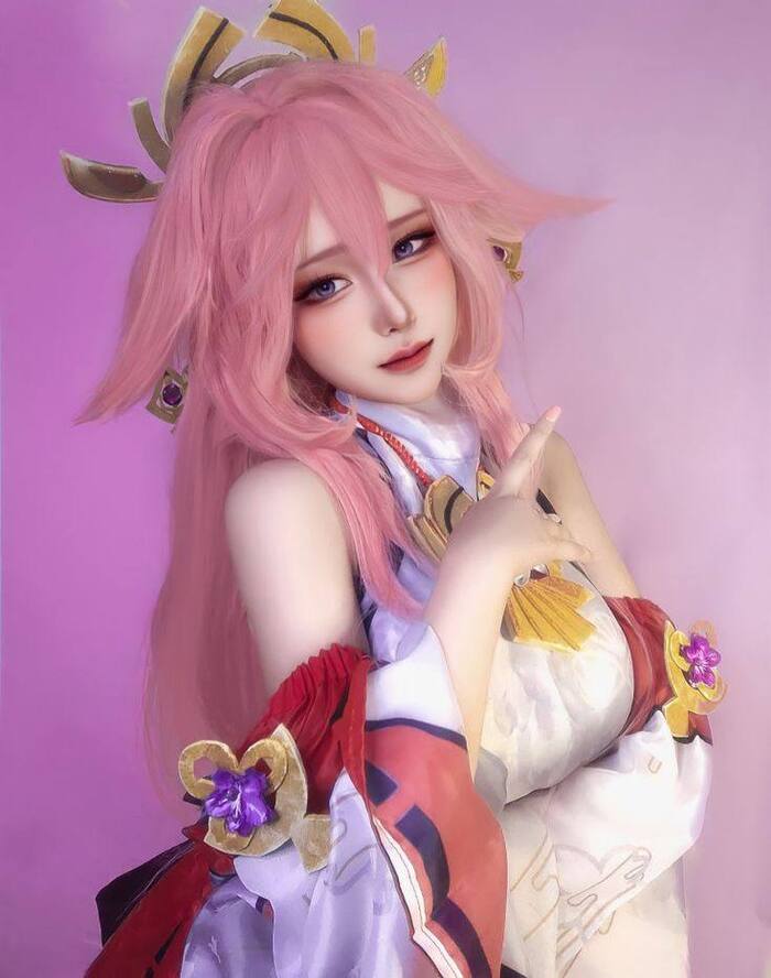 hình yae miko cosplay siêu ngầu