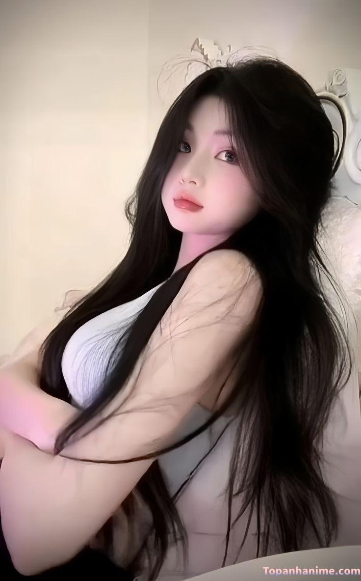 hot girl tóc dài xinh