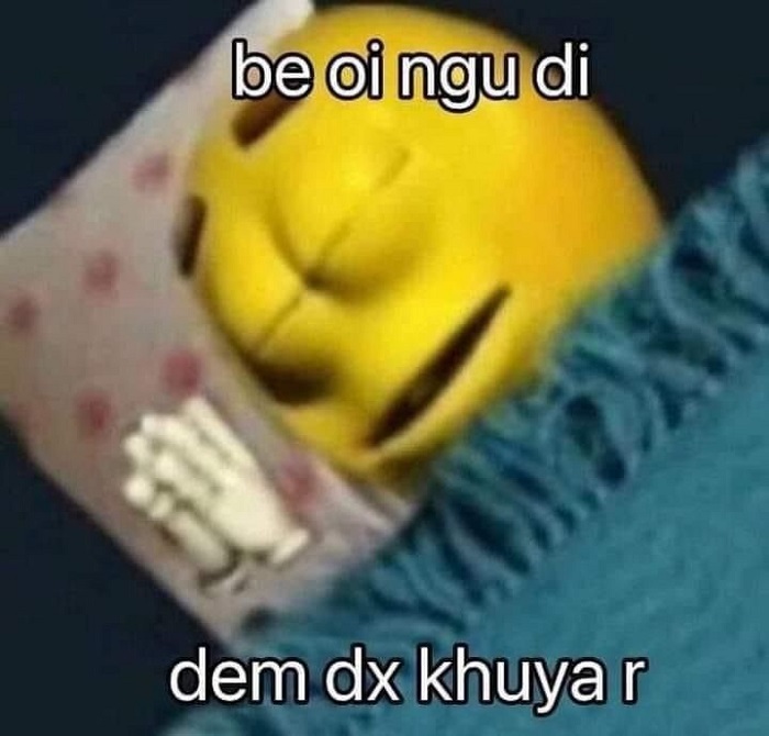 meme ngủ ngon hài hước