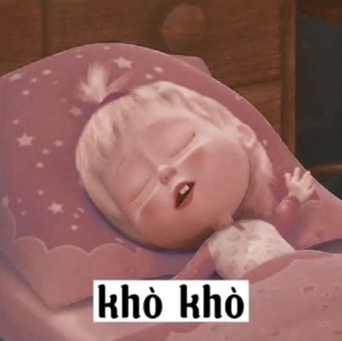meme ngủ ngon hoạt hình