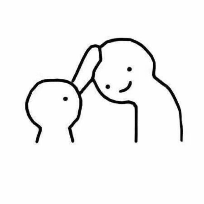 meme xoa đầu hài