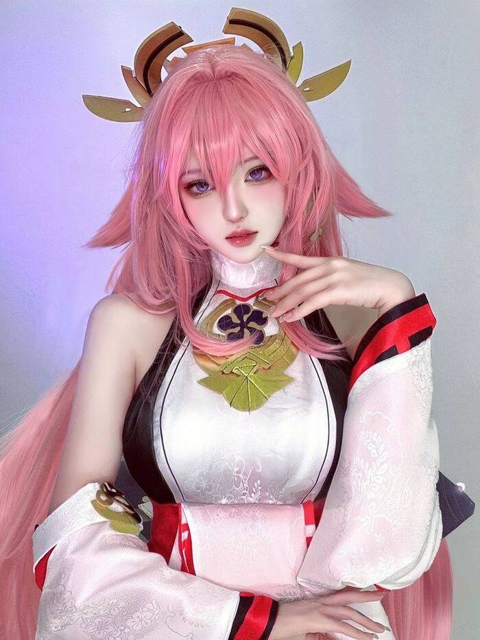 yae miko cosplay đẹp chất