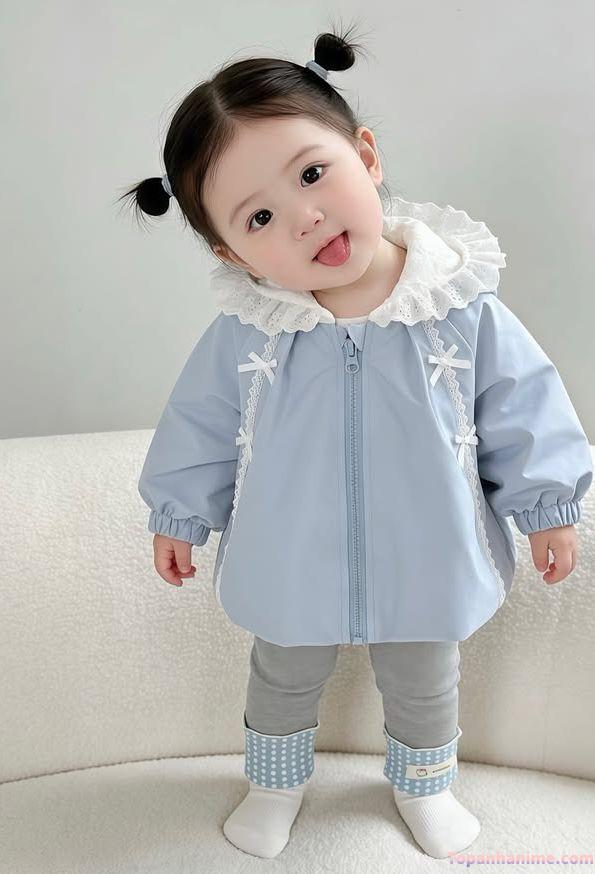 Ảnh bé gái tóc dài