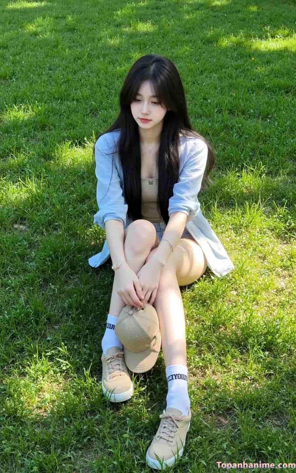 Ảnh nữ sinh ngoài trời