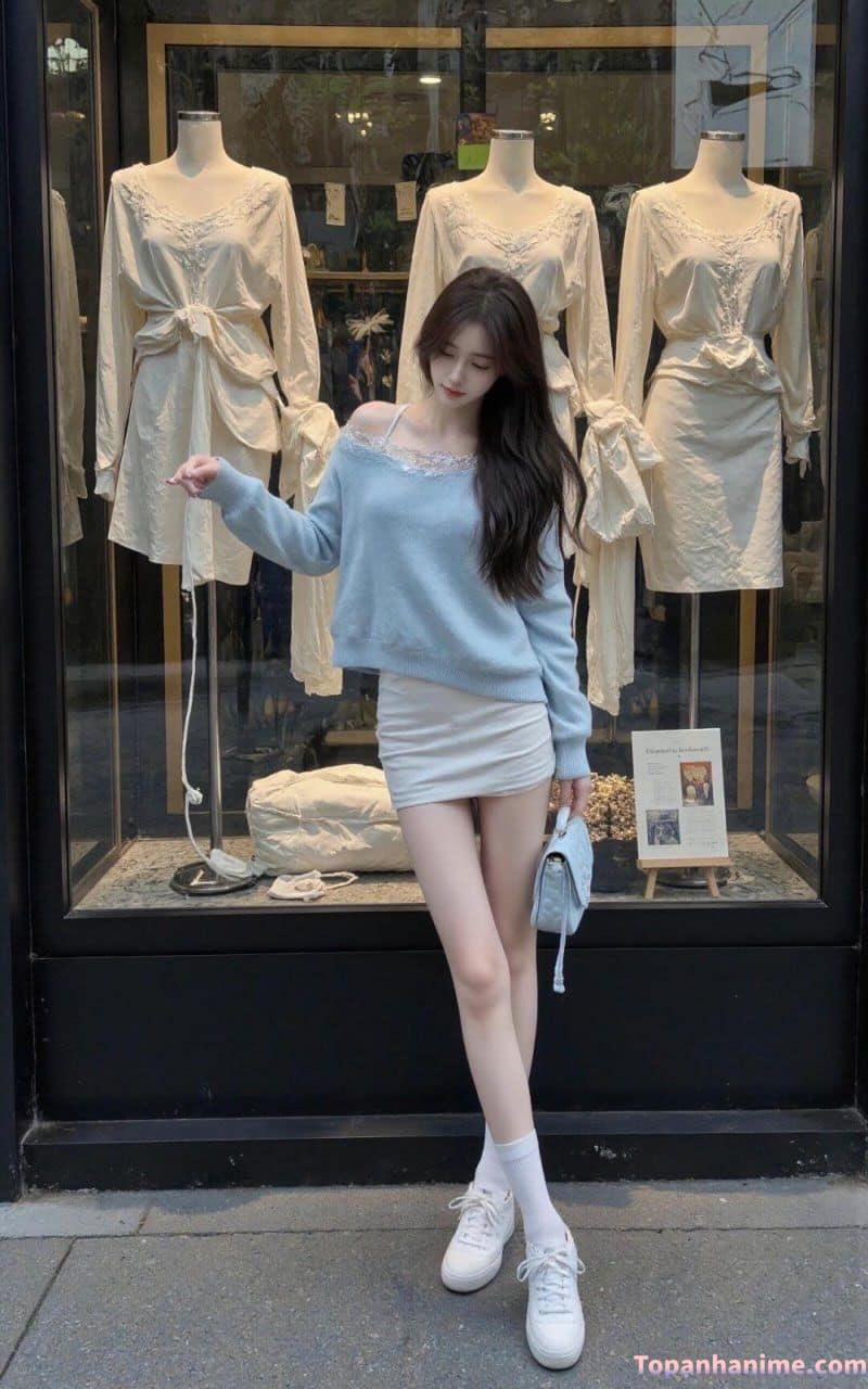 Ảnh nữ sinh sân trường