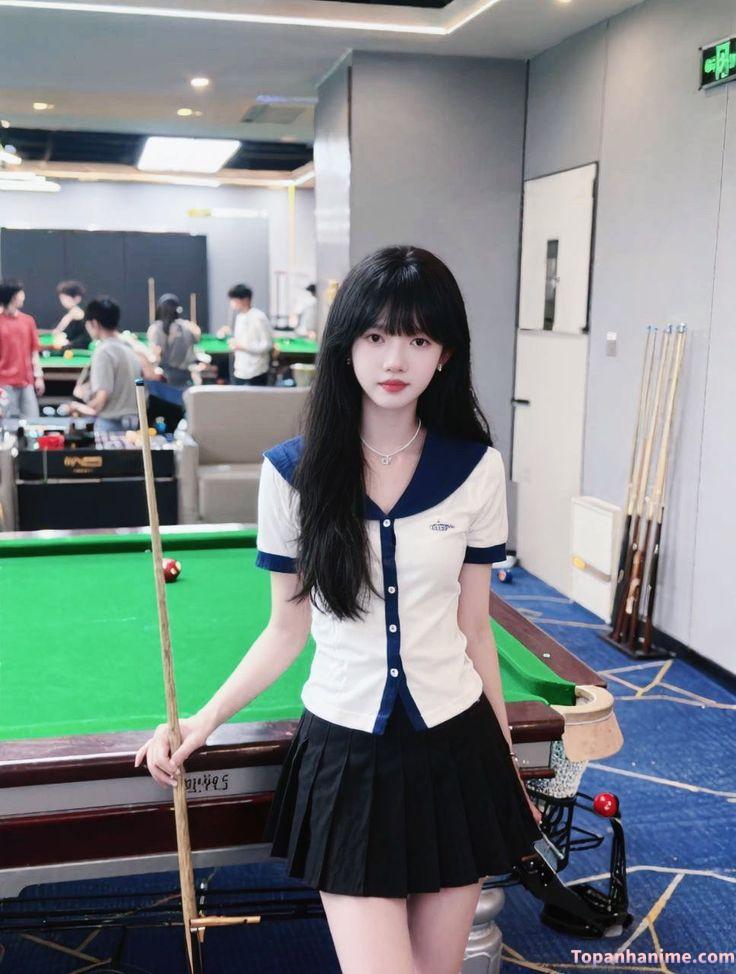 Ảnh nữ sinh sân trường