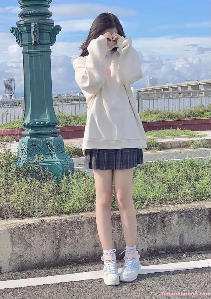 Ảnh nữ sinh tóc dài