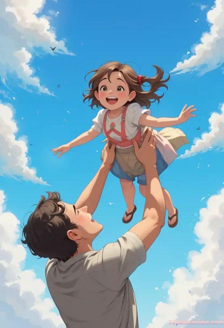 Hình ảnh cha và con thân