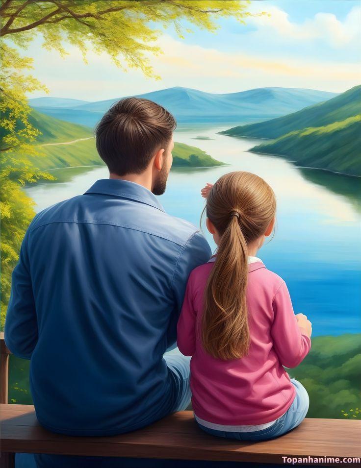 Hình ảnh cha và con yêu