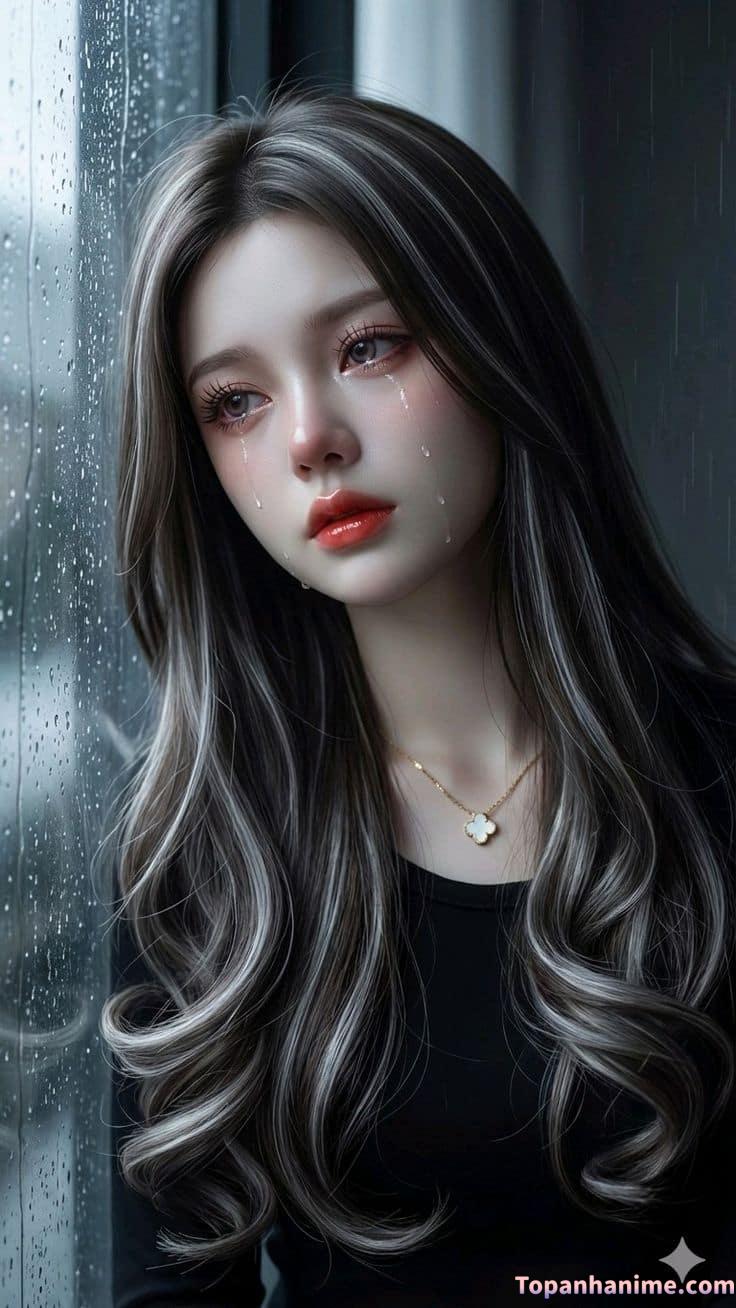 ảnh con gái khóc 11