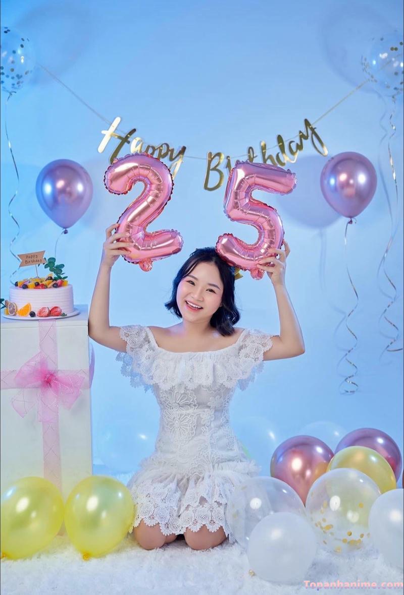 ảnh gái xinh chúc mừng xinh nhật 25 tuổi