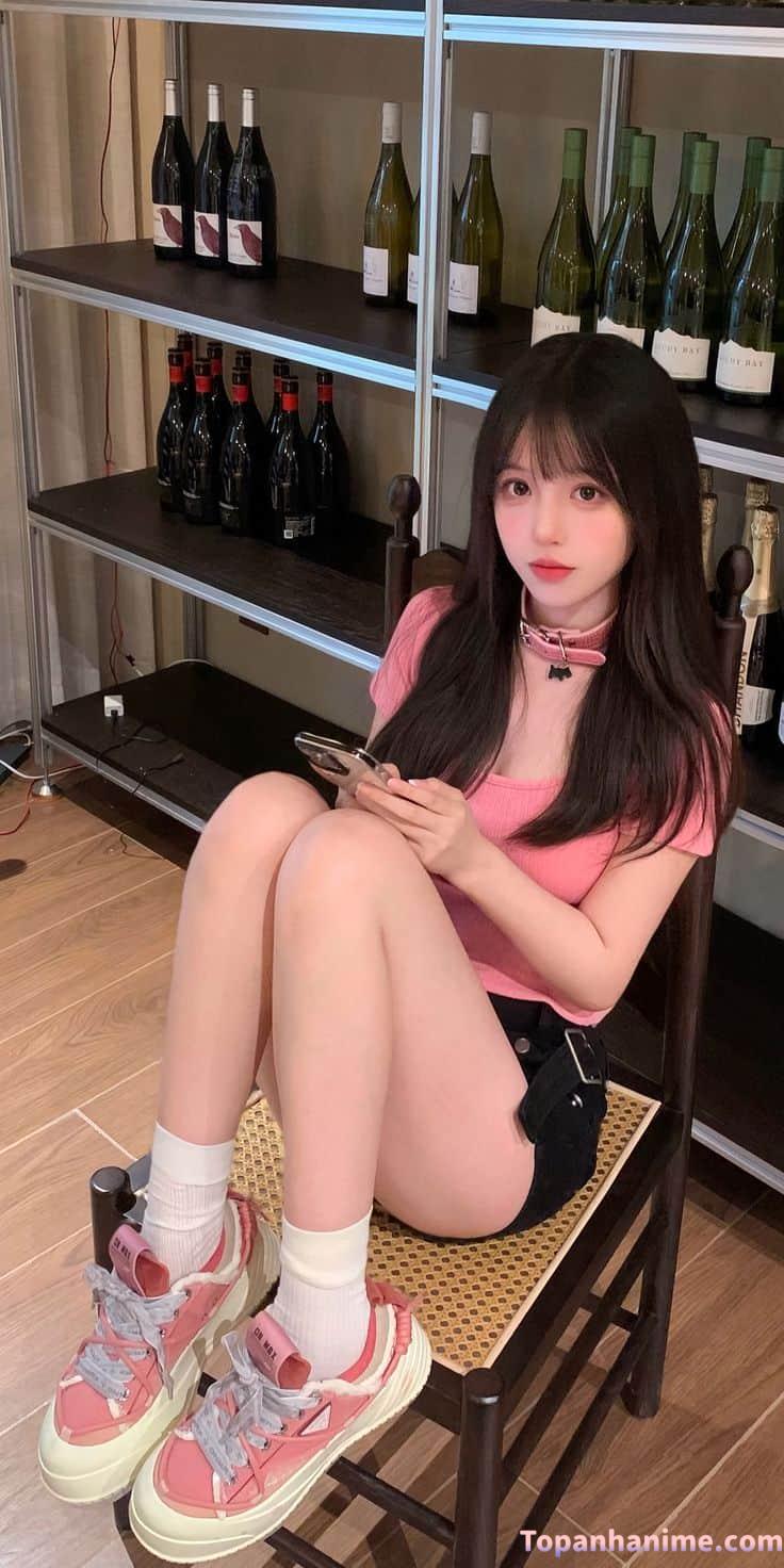 gái xinh hàn quốc tóc