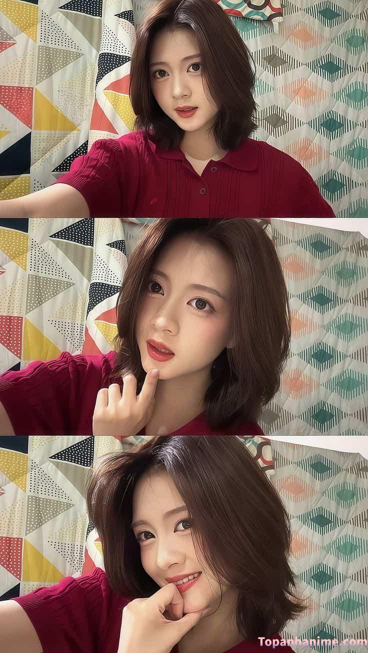 gái xinh tóc ngang dễ